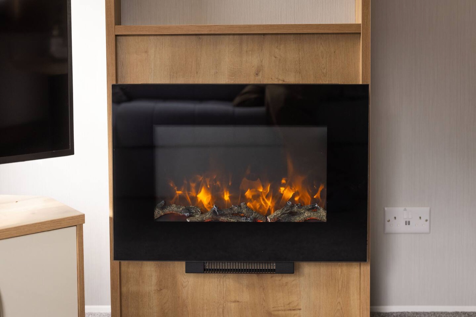 The electric fireplace