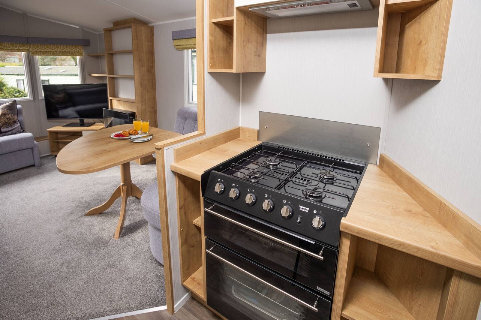 The kitchen, fully equipped for self-catering