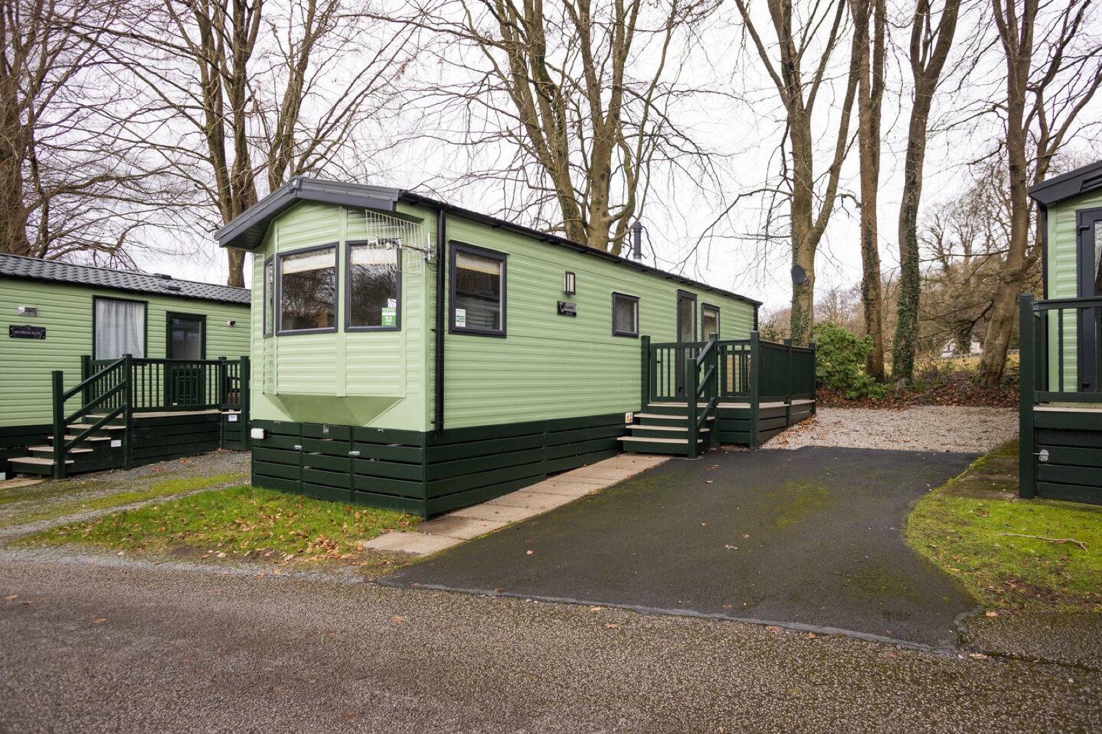 Exterior, with parking for two vehicles
