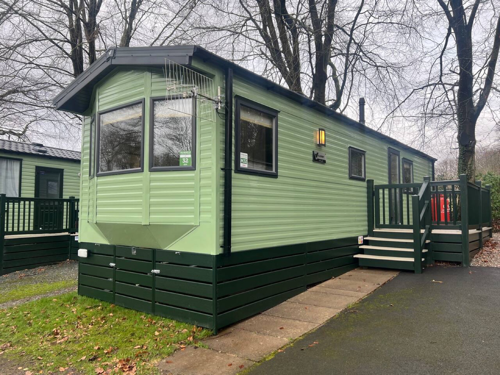 The cabin exterior